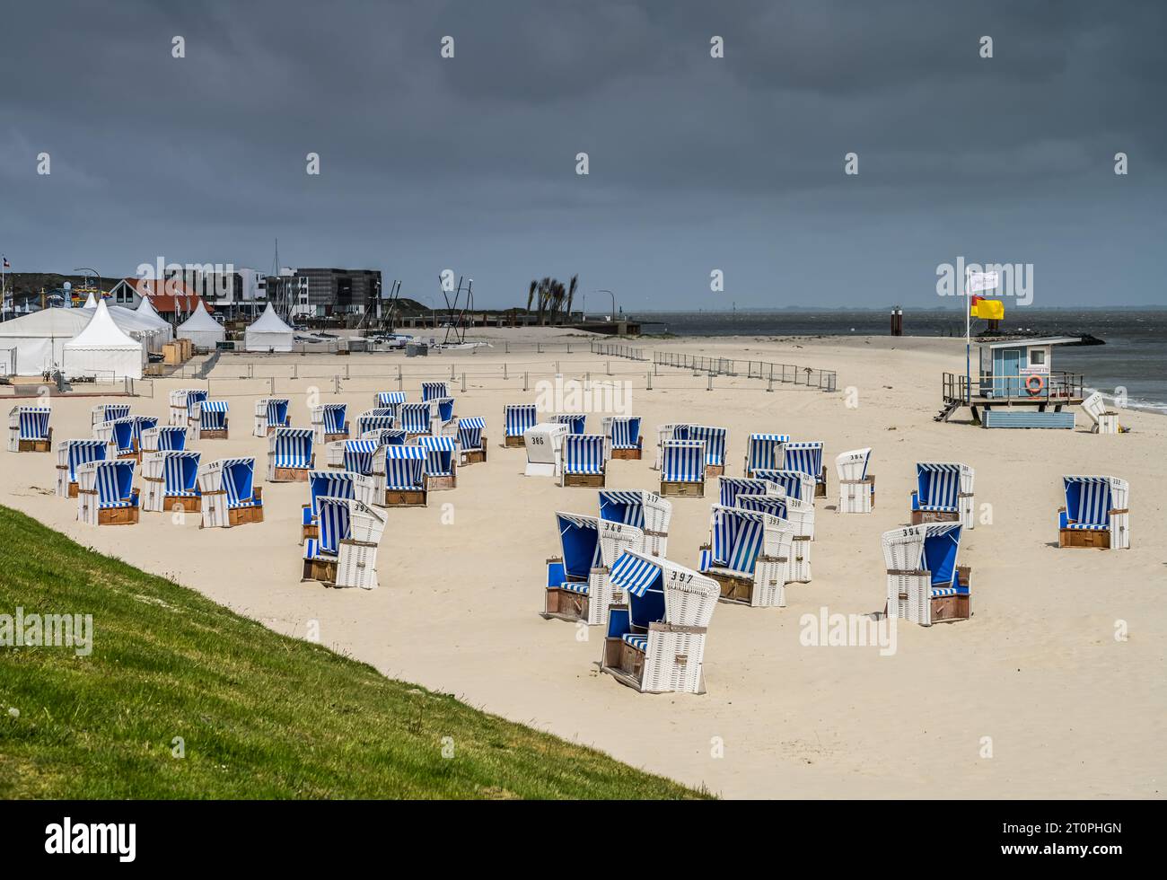 Strandkörbe, Oststrand, Nordsee, Hörnum, Sylt, SchleswigHolstein