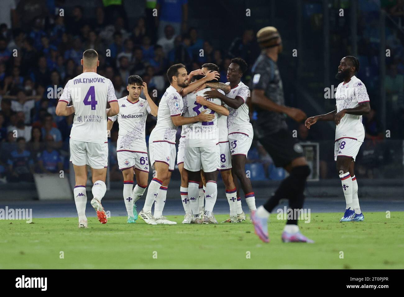 Acf Goals Naples, Italy. 08th Oct, 2023. Josip Brekalo of ACF Fiorentina ...