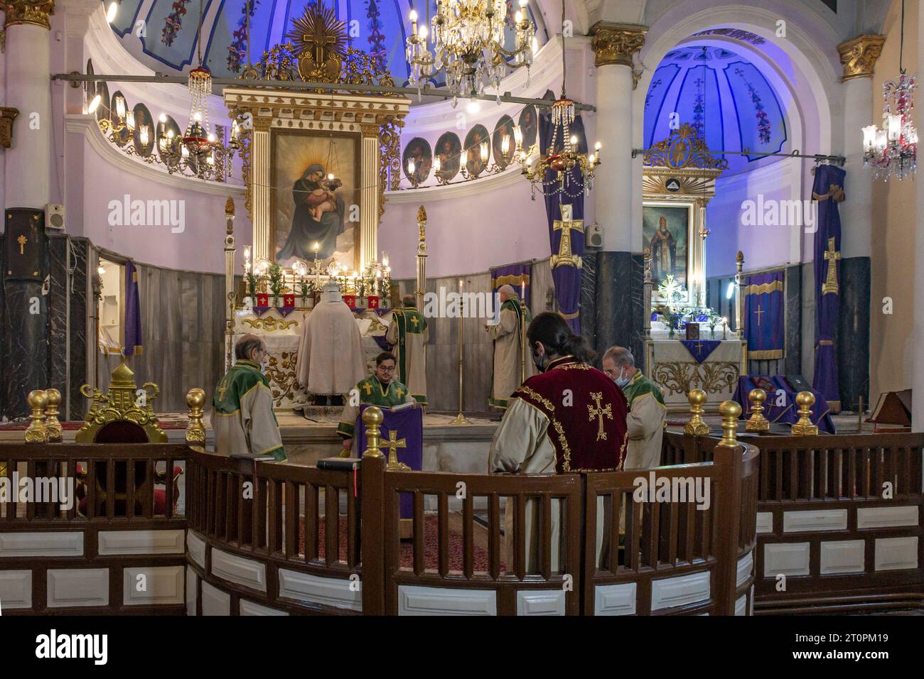 Surp Hiresdagabet Armenian Orthodox Church in Fatih district of Istanbul, Turkey Stock Photo