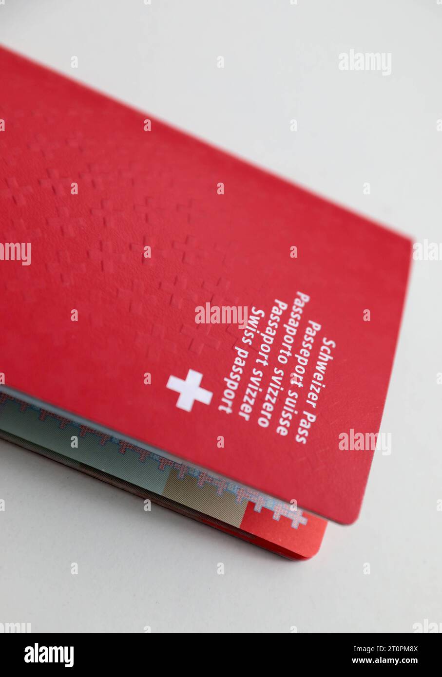 Ein Ausweisdokument Schweizerpass. Hochkant. Ein Ausweisdokument Schweizerpass. *** One identity