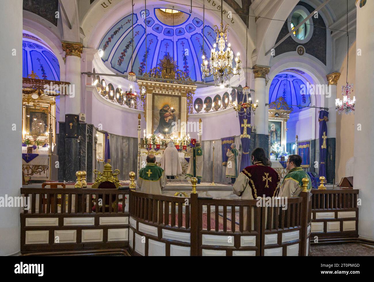 Surp Hiresdagabet Armenian Orthodox Church in Fatih district of Istanbul, Turkey Stock Photo