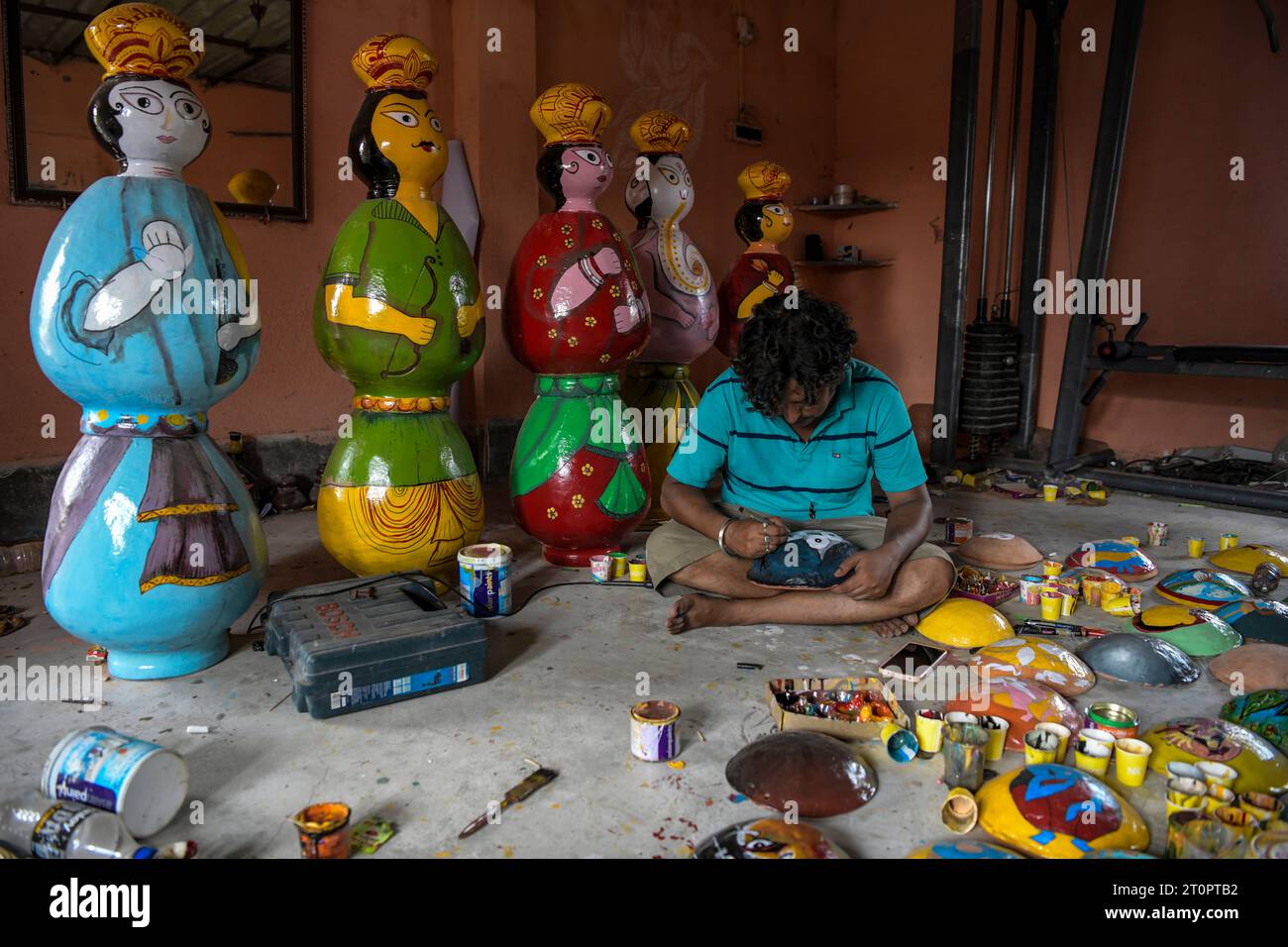 Old durga puja hires stock photography and images Alamy