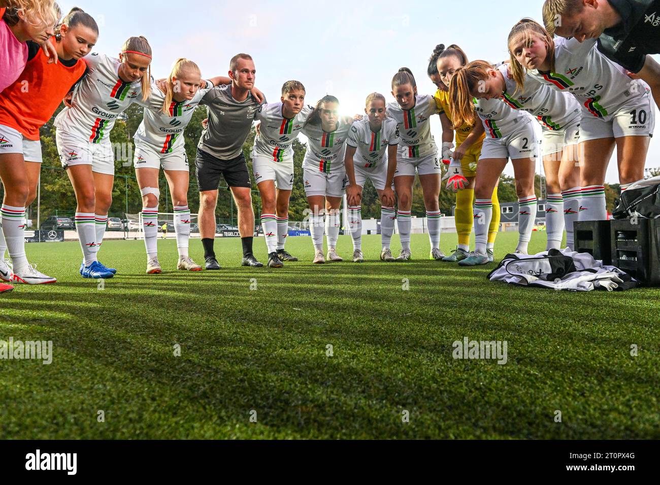 Oud Heverlee, Belgium. 07th Oct, 2023. Team OHL pictured before a