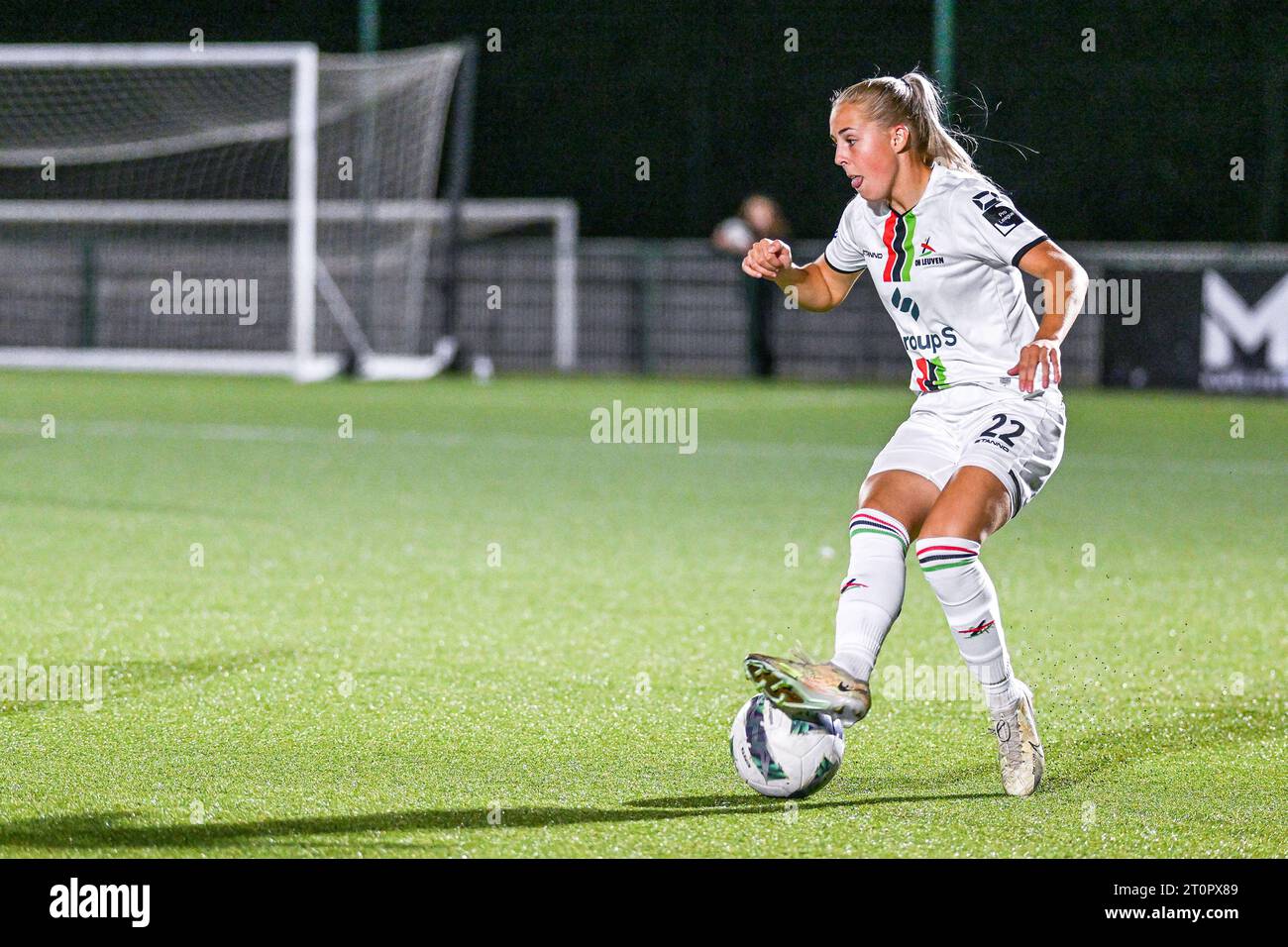 Oud Heverlee, Belgium. 07th Oct, 2023. Saar Janssen (22) of OHL