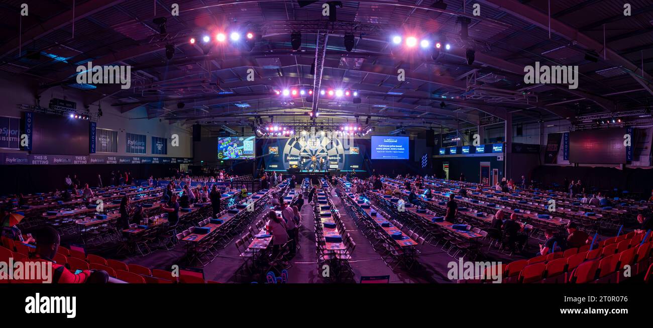 Morningside Arena Leicester UK 8th Oct 2023 2023 PDC BoyleSports morningside-arena-leicester-uk-8th-oct-2023-2023-pdc-boylesports