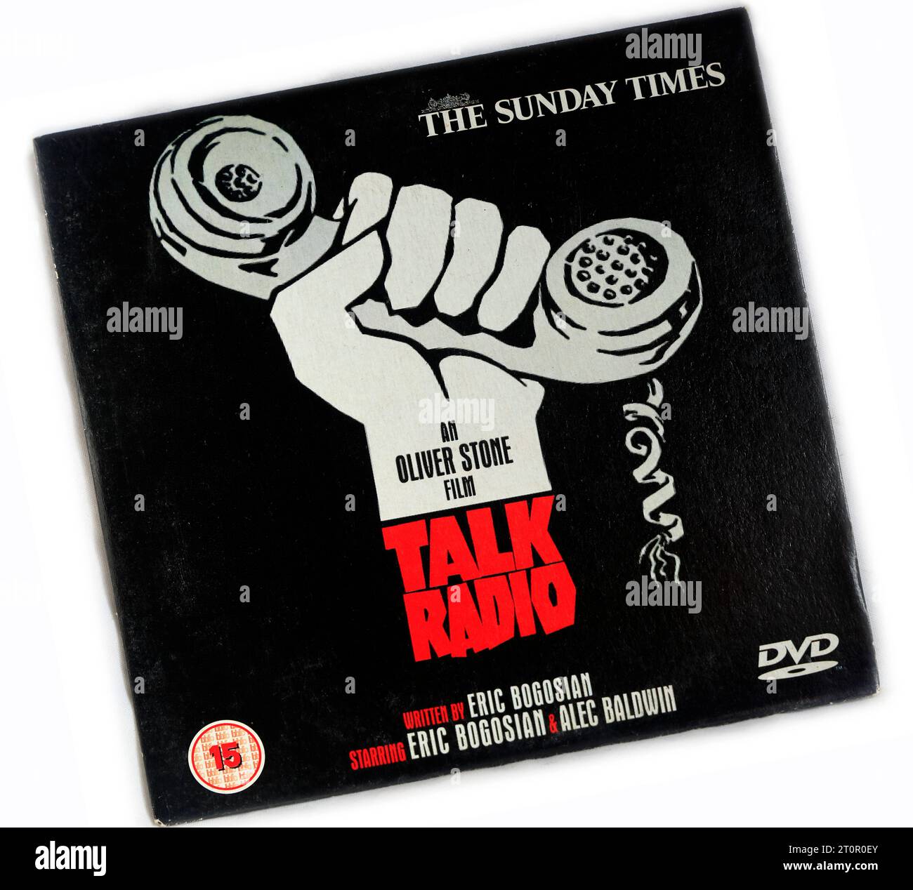 Talk Radio An Oliver Stone Film with Eric Bogosian. DVD video case on light background Stock
