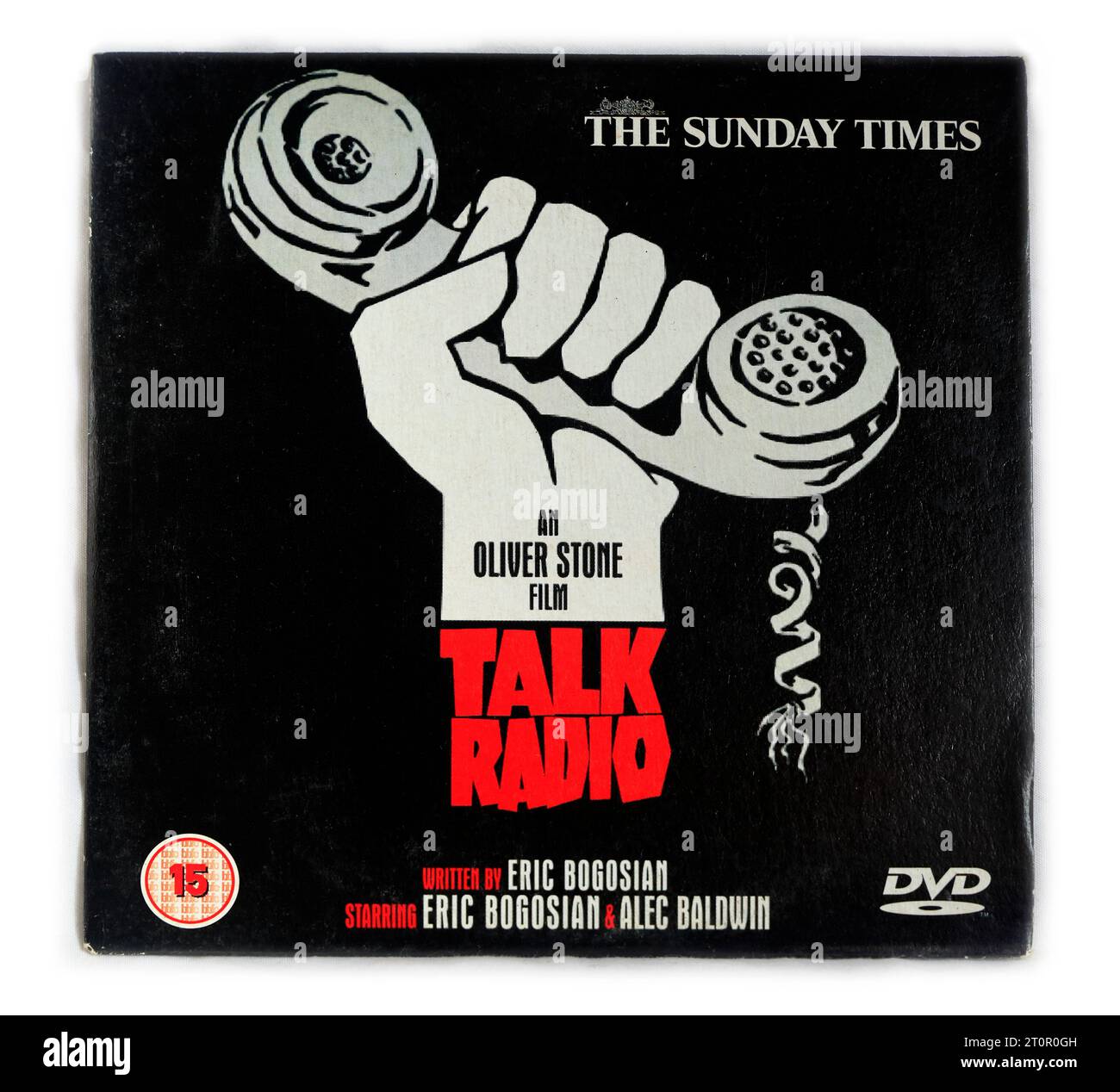 Talk Radio - An Oliver Stone Film - with Eric Bogosian. DVD video case on light background Stock Photo