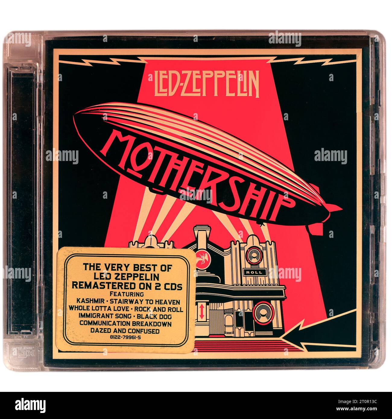 Led Zeppelin - Mothership CD case on light background. Stock Photo
