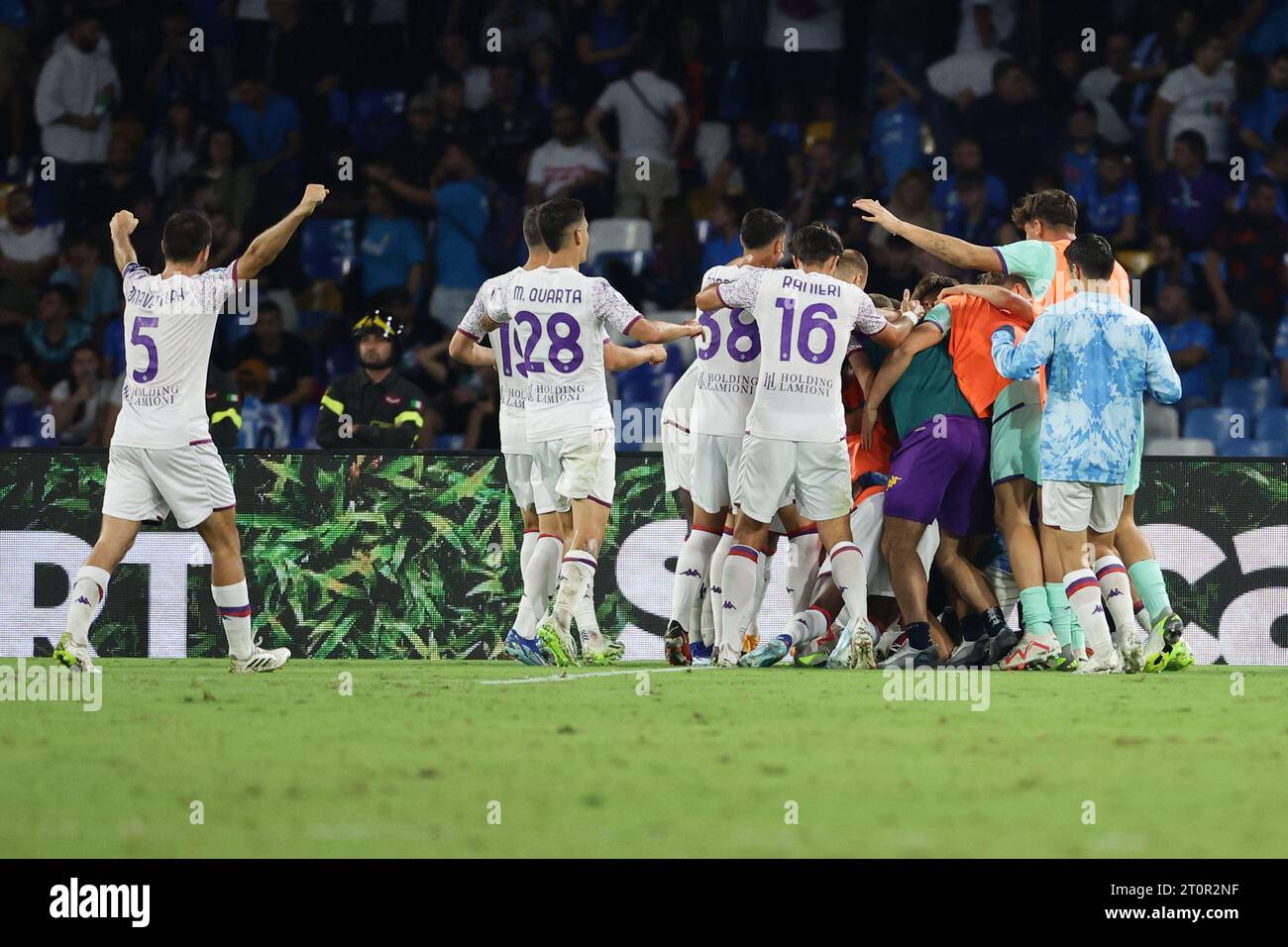Acf Goals Naples, Italy. 08th Oct, 2023. Nicolas Gonzalez of ACF Fiorentina ...