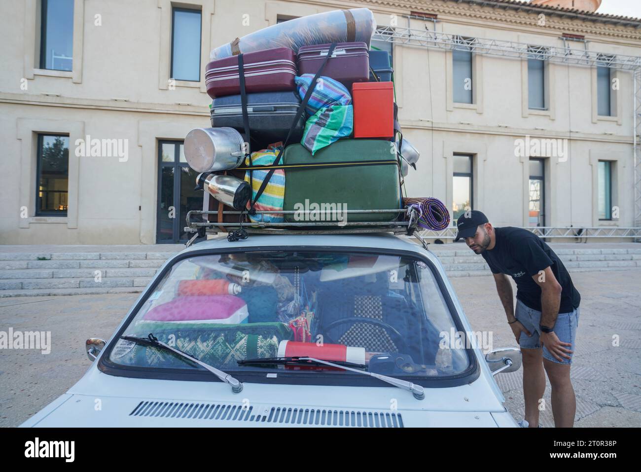 Marseilles, France. 8 October 2023. Renault 12 an exhibition at the