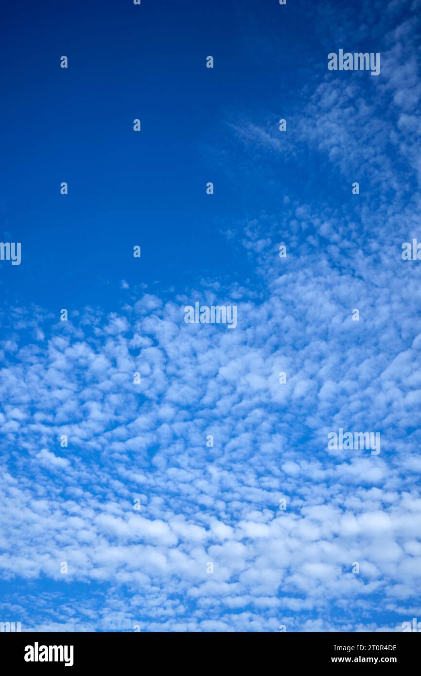 Blue Skies with Cirrus Clouds Stock Photo