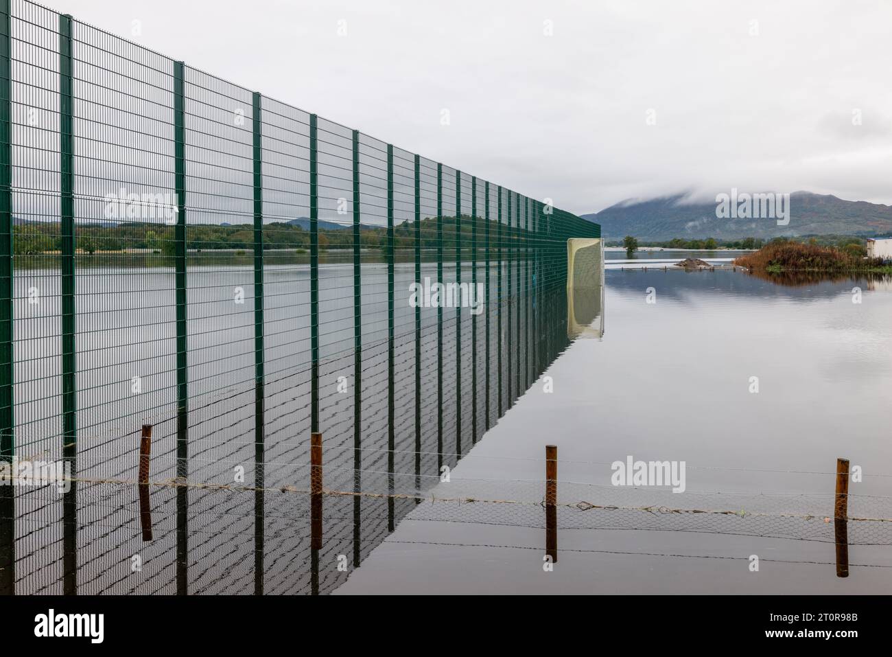 Aviemore area, Highlands and Islands, UK. 8th Oct, 2023. This is scenes of flooding from around the Aviemore and Kingussie area of Highlands following torrential downpours of rain. Credit: JASPERIMAGE/Alamy Live News Stock Photo