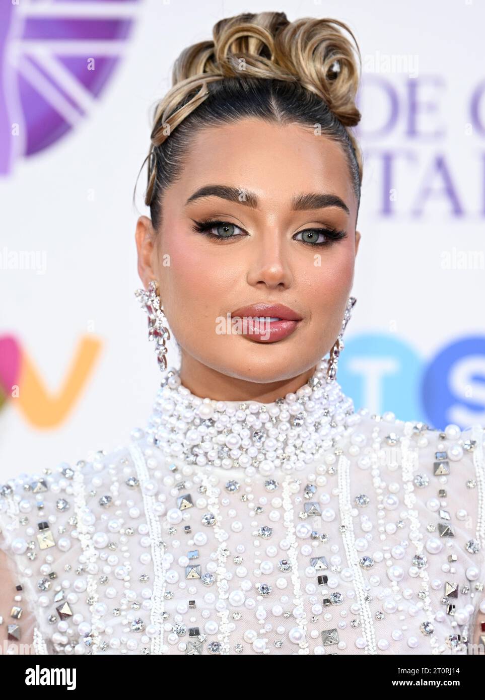 London, UK. October 8th, 2023. Lucinda Strafford arriving at the Pride of Britain Awards 2023