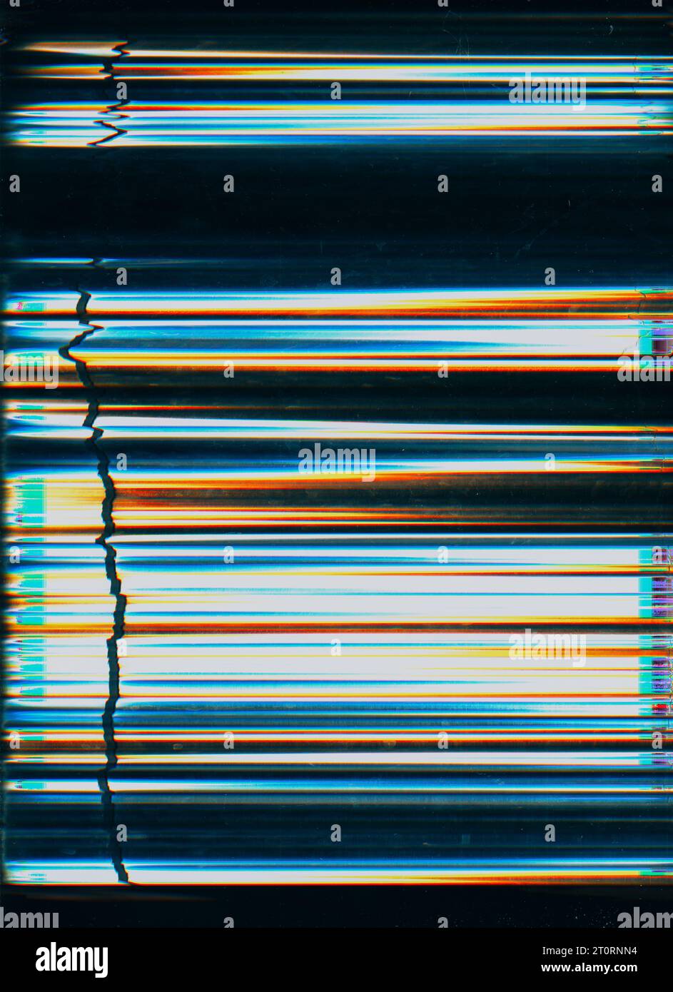 vhs tape glitch old film noise dust scratches dark Stock Photo Alamy