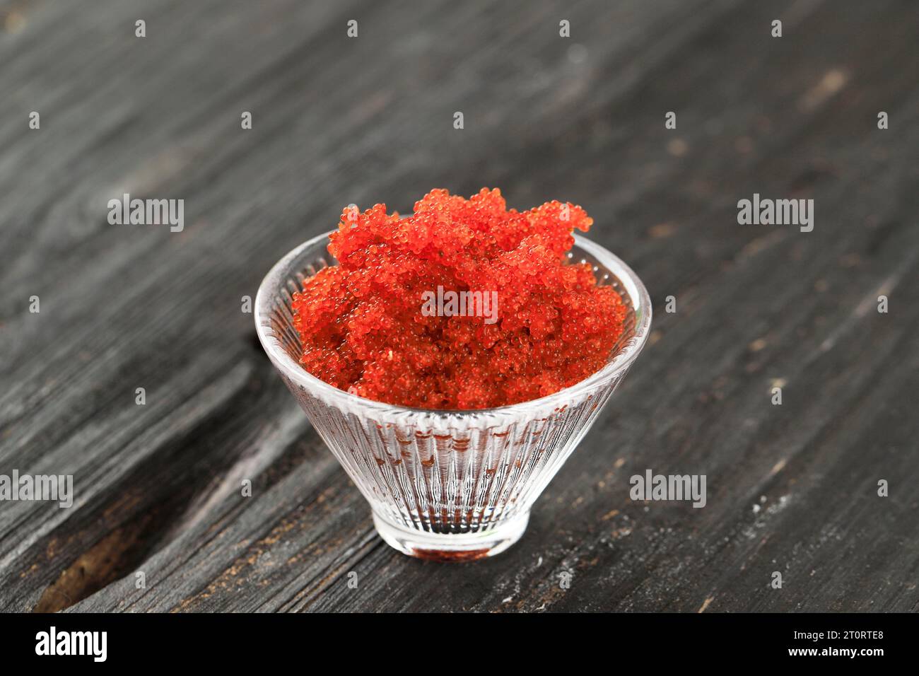 Tobiko or Flying Fish Roe - An example of the strange or weird food eaten  by people around the world Stock Photo - Alamy
