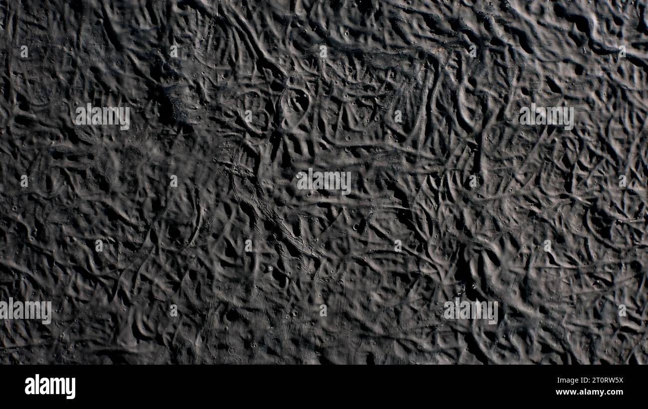 crumpled black paper textured background Stock Photo