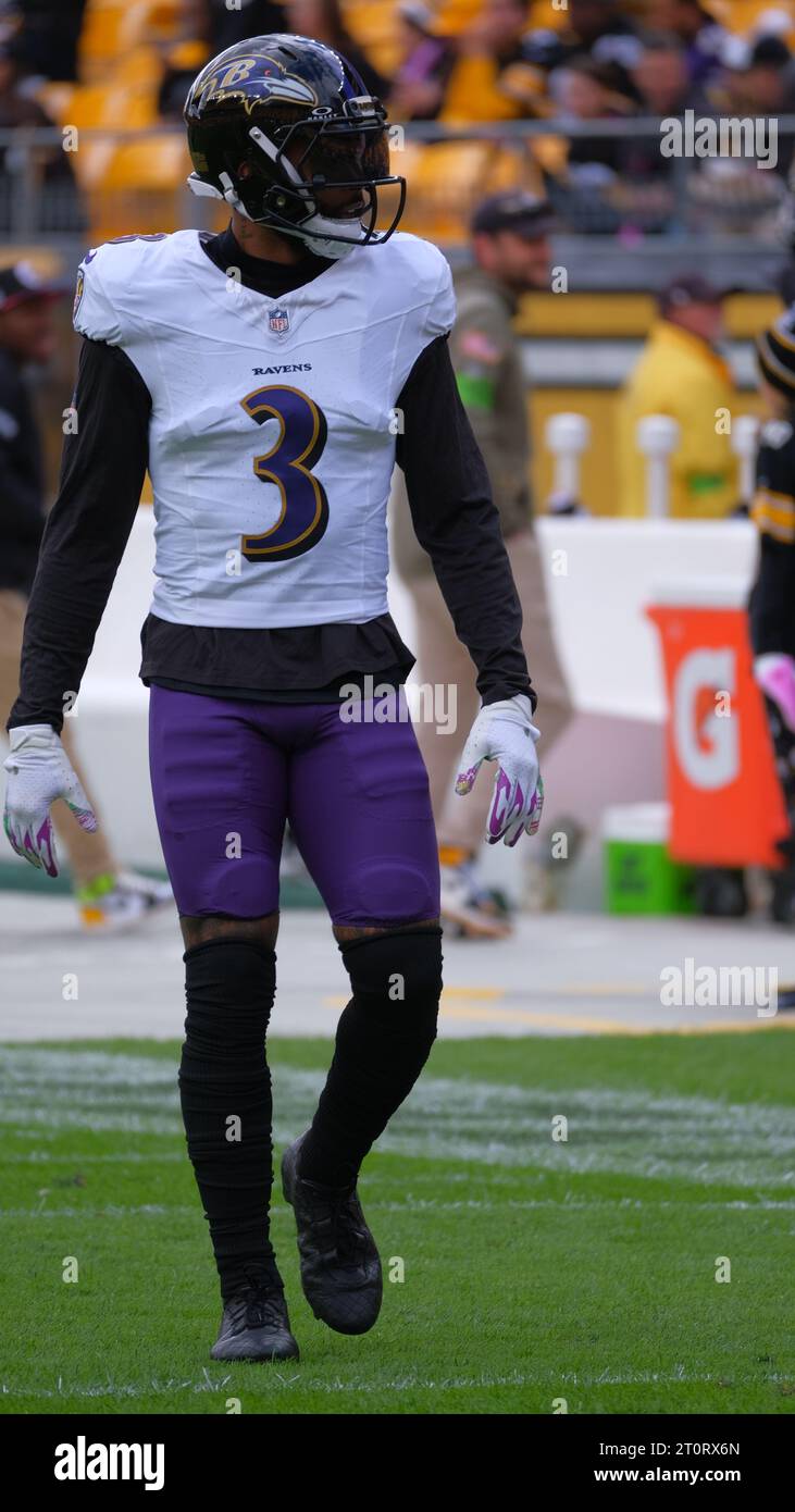Odell Beckham Jr. 08th Oct, 2023. 3 during the Pittsburgh Steelers vs Baltimore Ravens in