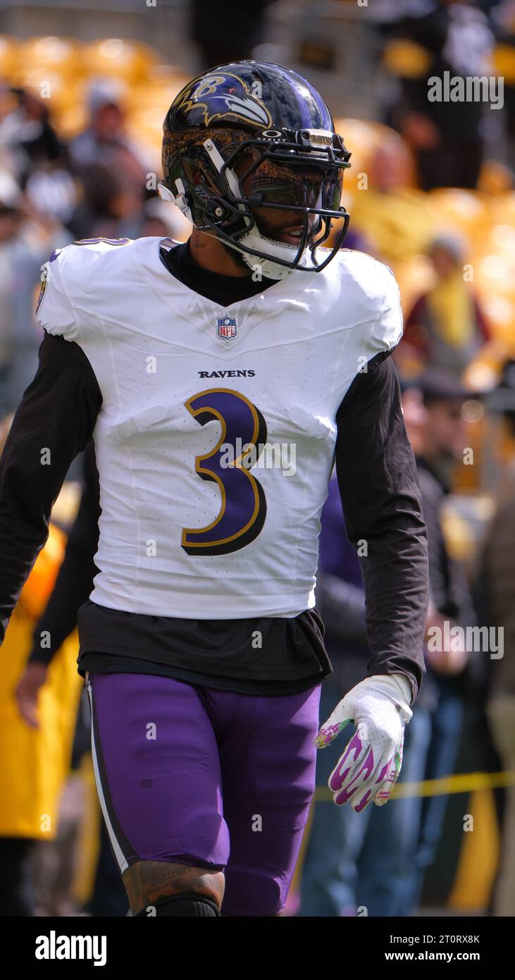 Odell Beckham Jr. 08th Oct, 2023. 3 during the Pittsburgh Steelers vs Baltimore Ravens in