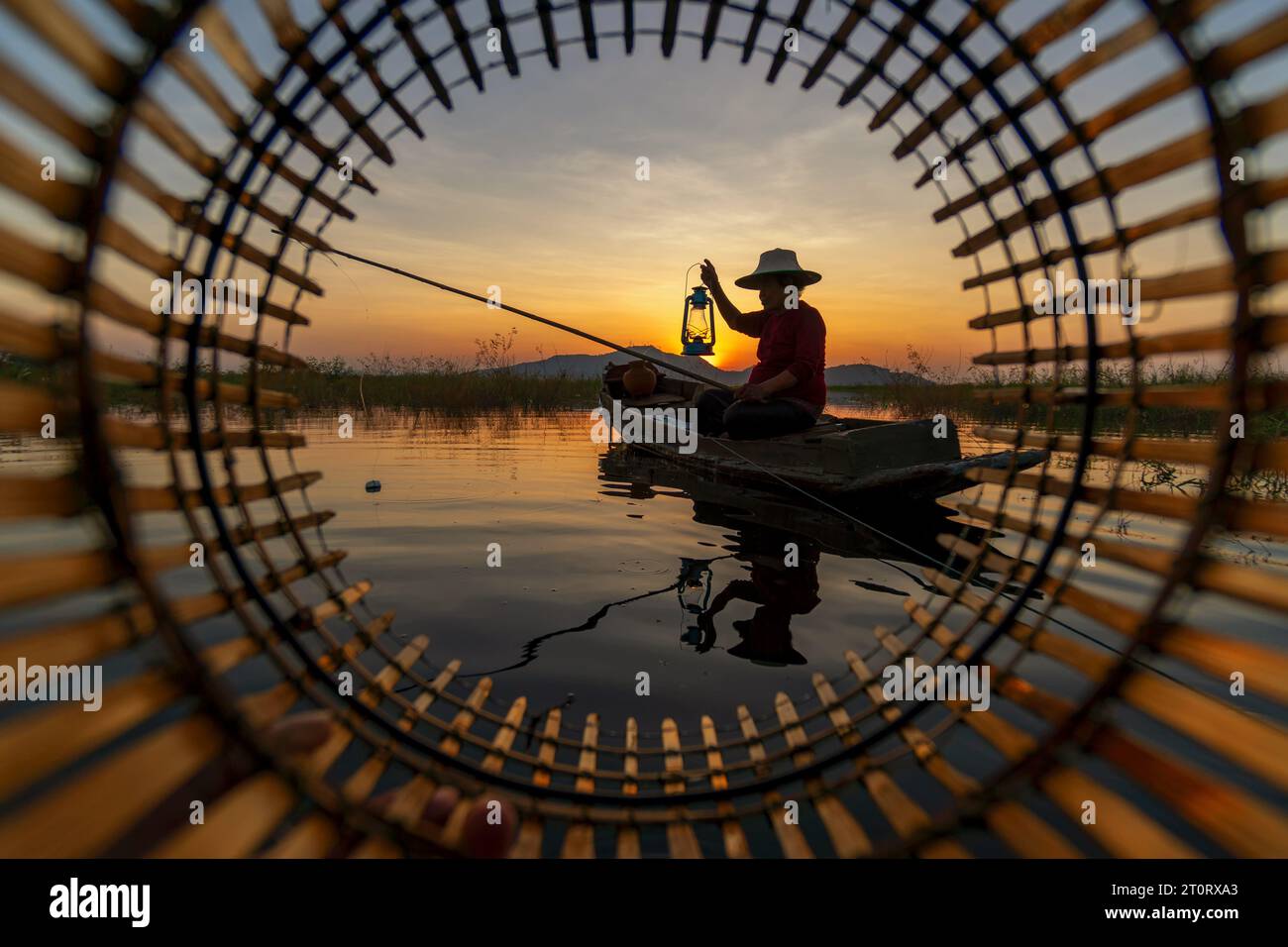 Fisherman boat catching fish water fishing rod man hi-res stock photography  and images - Page 2 - Alamy