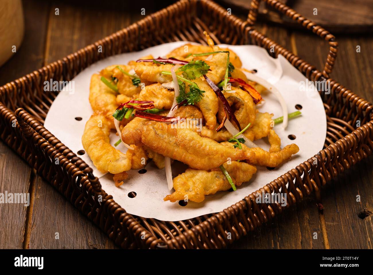 DeepFried Bombay Duck with Spicy Salt Stock Photo Alamy