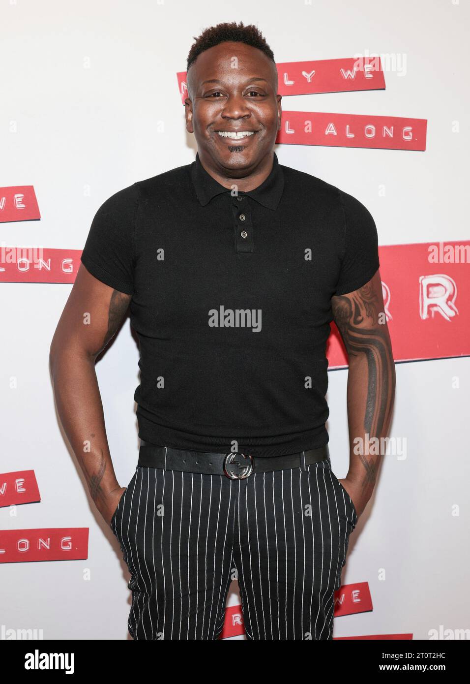 Tituss Burgess attends broadway's red carpet celebration of "Merrily We