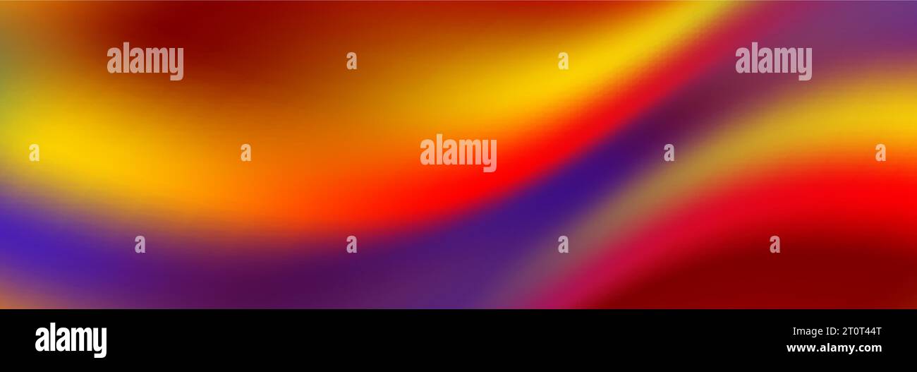 Colorful blurred smooth liquid waves abstract background. Vector banner design Stock Vector
