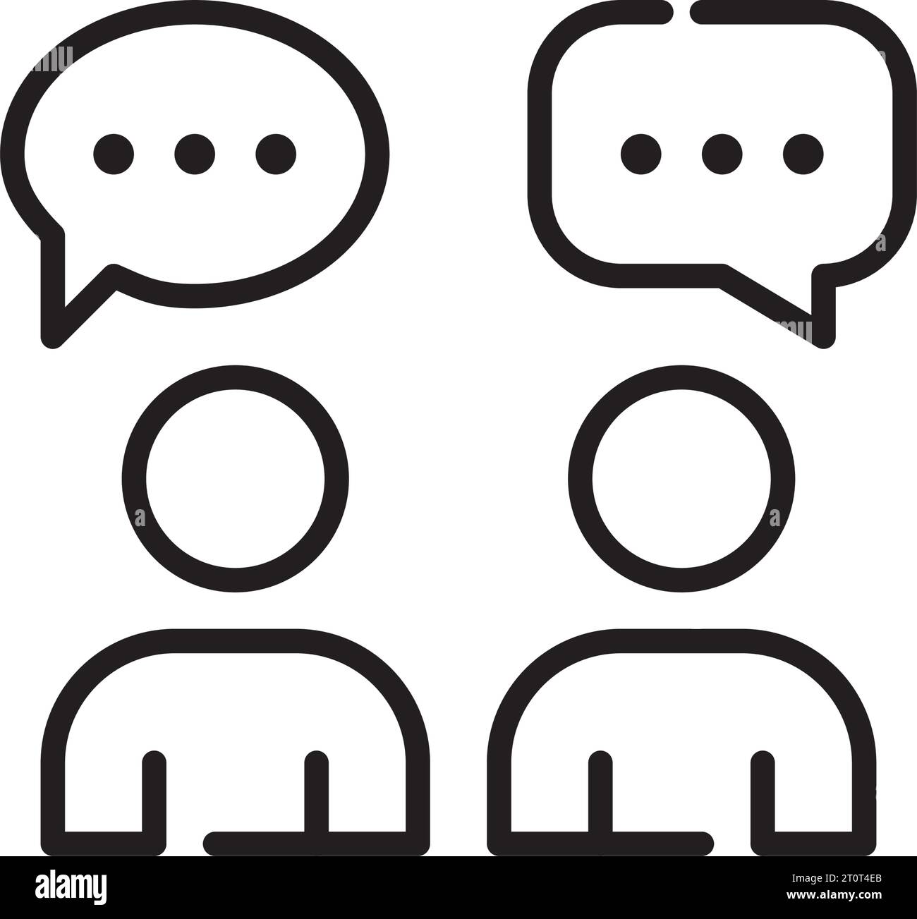Users communication icon. Pixel perfect Stock Vector