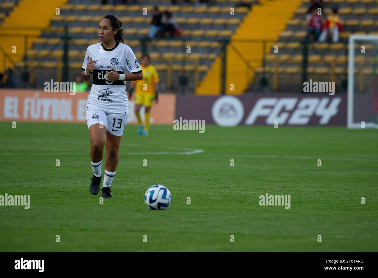 Bogota, Colombia. 08th Oct, 2023. Club Olimpia's Maria de los Angeles Segovia during the group phase match between Paraguay's Club Olimpia (1) and Club Universidad de Chile (2) during the Copa Libertadores Femenina, in Bogota, Colombia, October 8, 2023. Photo by: Chepa Beltran/Long Visual Press Credit: Long Visual Press/Alamy Live News Stock Photo
