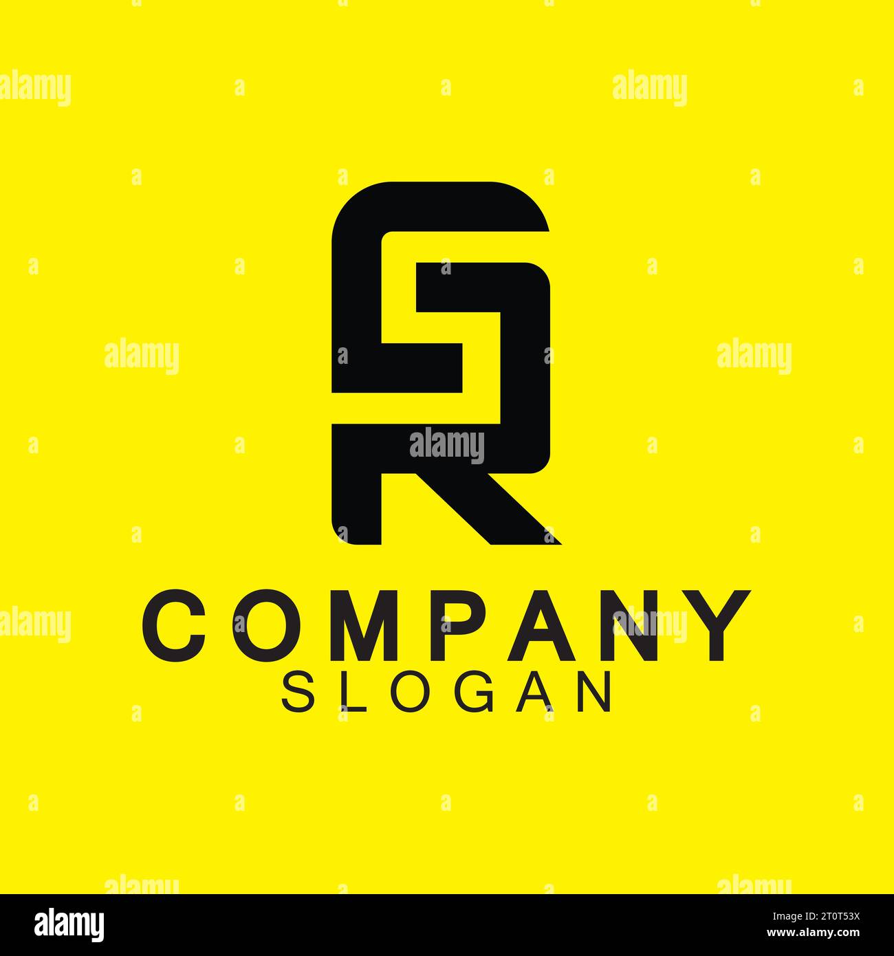 Alphabet letters Initials Monogram logo SR or RS  icon design. Stock Vector