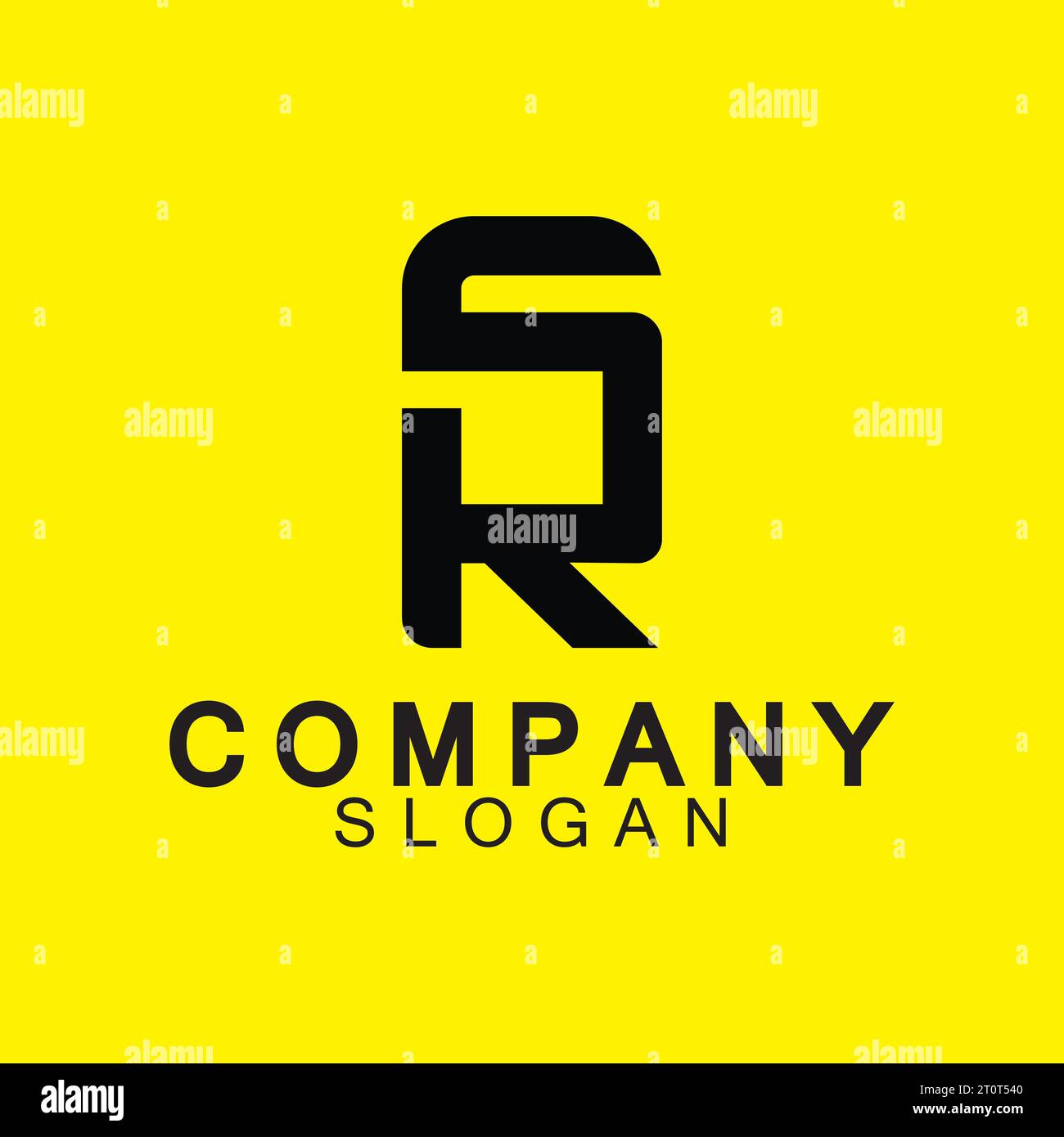 Alphabet letters Initials Monogram logo SR or RS icon design Stock ...