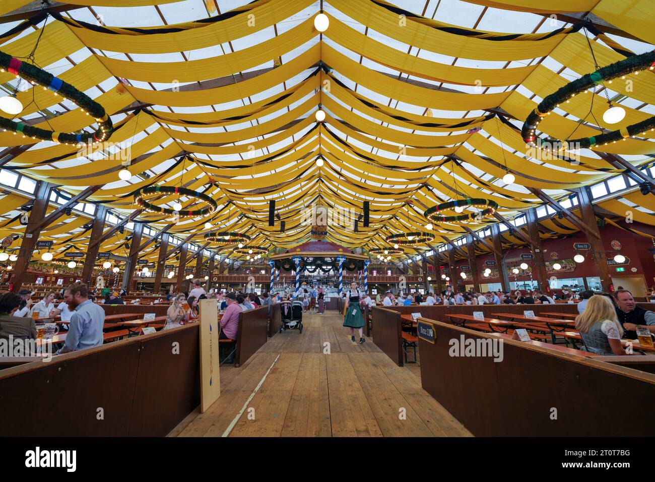 Munich Germany Eu September 18 2023 Inside An Oktoberfest Beer