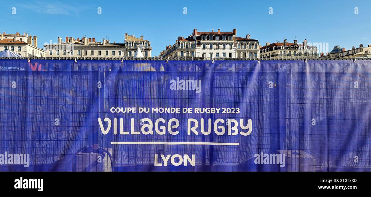 Lyon Rugby Ground Rugby world cup village hi-res stock photography and images - Alamy
