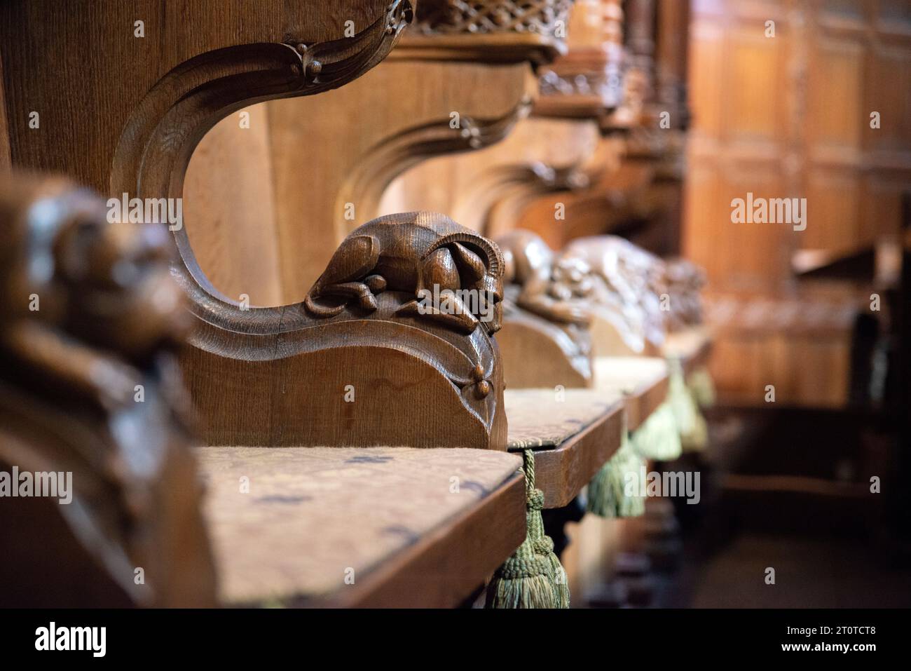 Edinburgh, UK - April 15th 2023 - Inside detail from St Giles' Cathedral Stock Photo