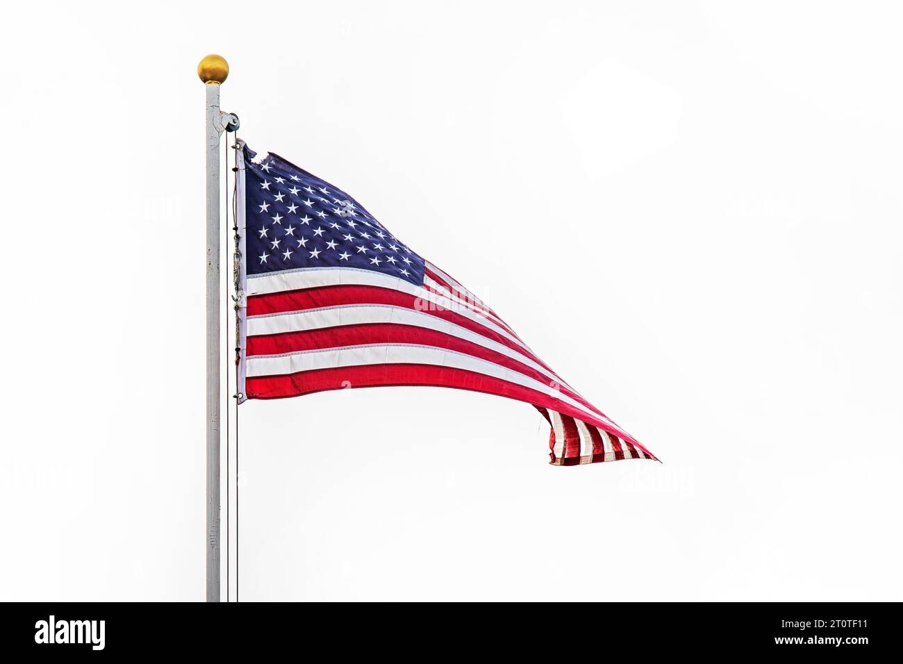 American flag against the sky. Support for Ukraine and Israel. No terrarism Stock Photo