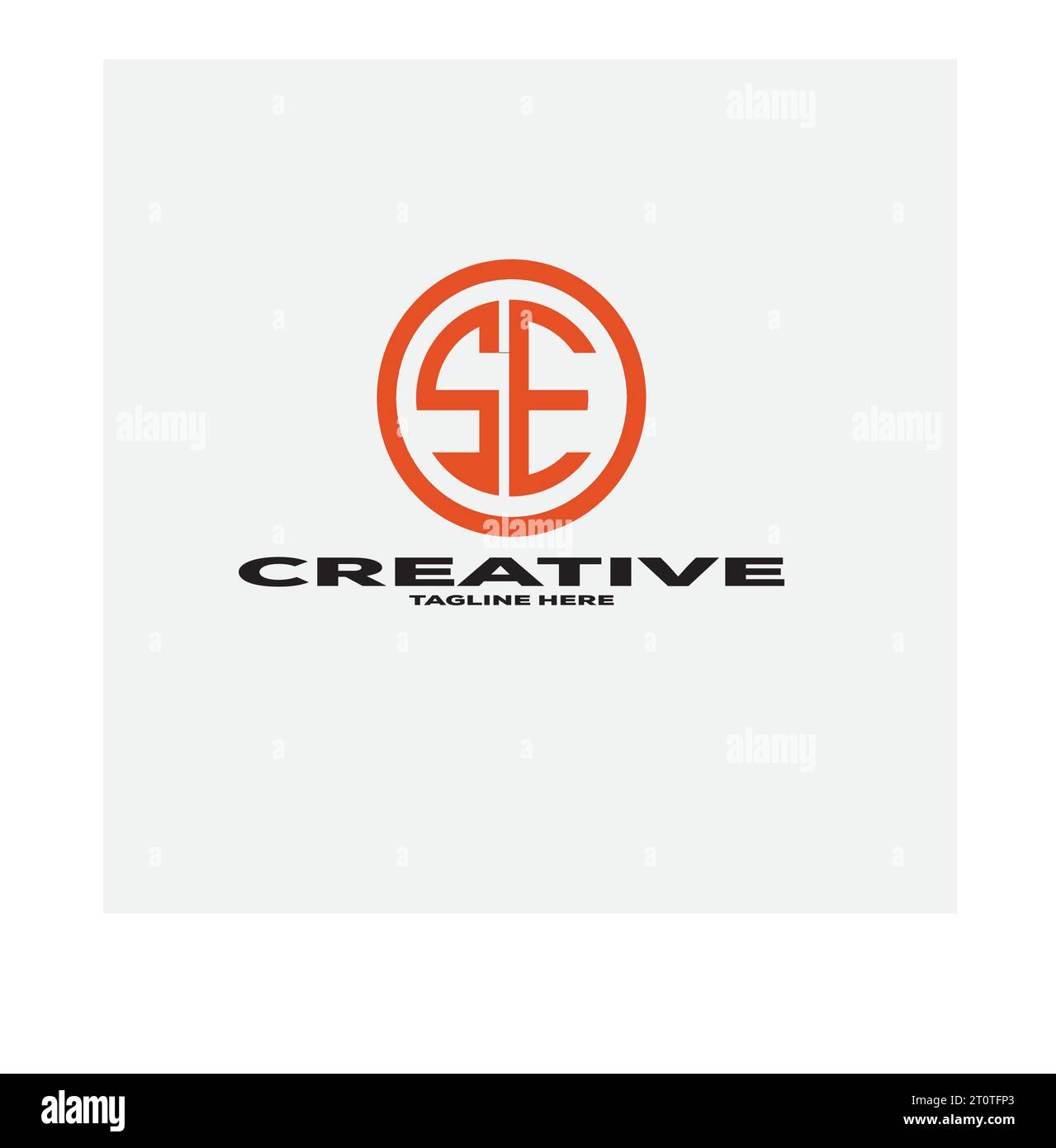 SE S E Letter Logo Design. Creative Icon Modern Letters Vector Logo. Stock Vector