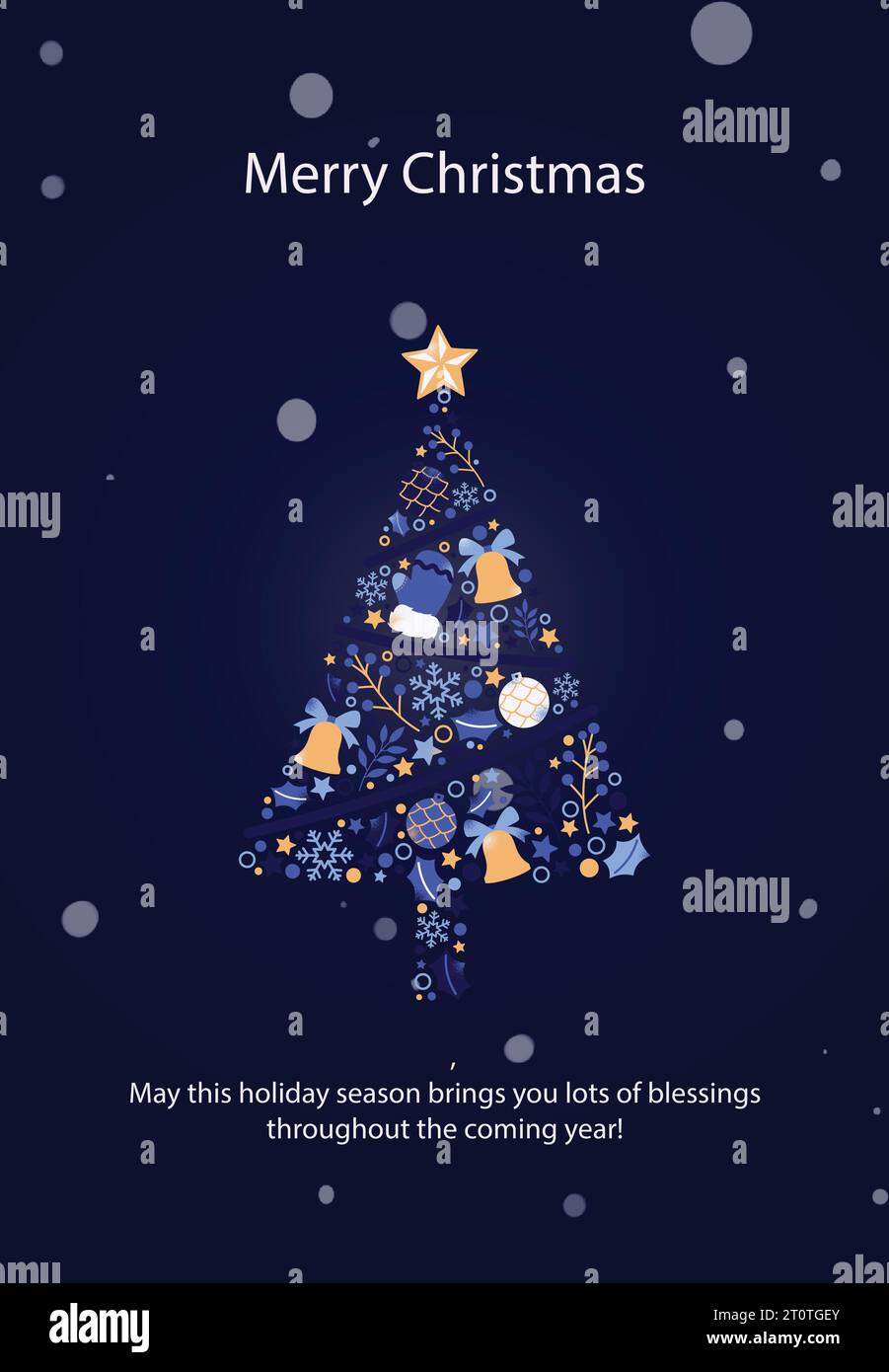 Christmas greeting card Stock Vector