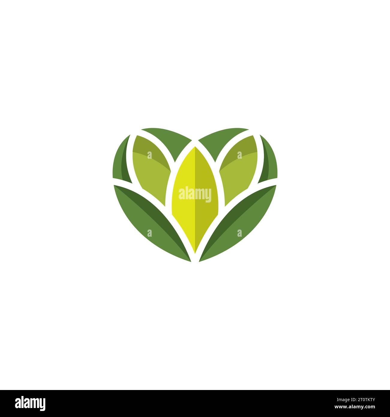Love Leaf Nature Logo Design. Heart Eco Logo Stock Vector Image & Art ...