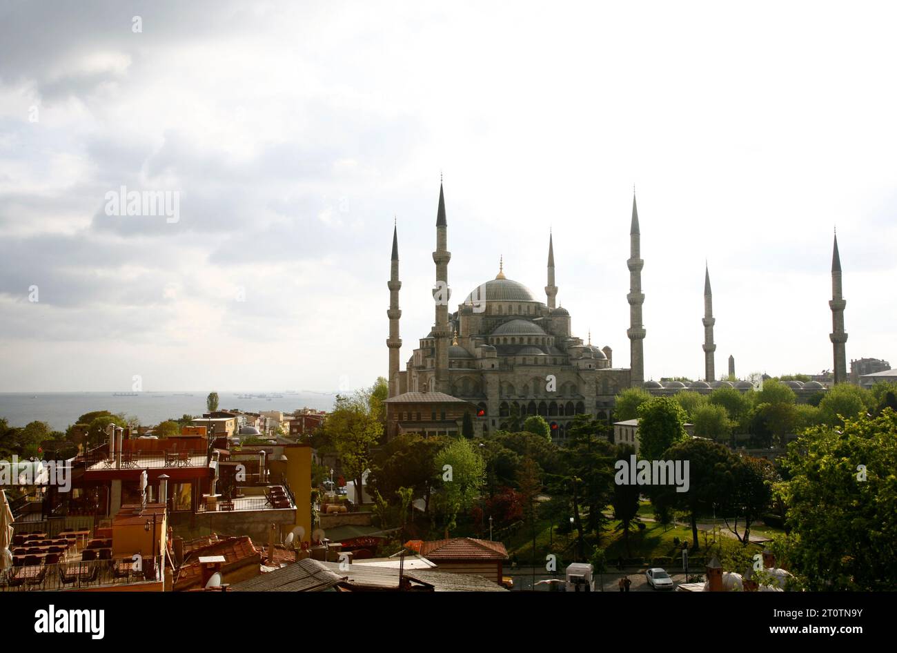 The Blue Mosque or in its Turkish name Sultan Ahmet Camii. Istanbul ...