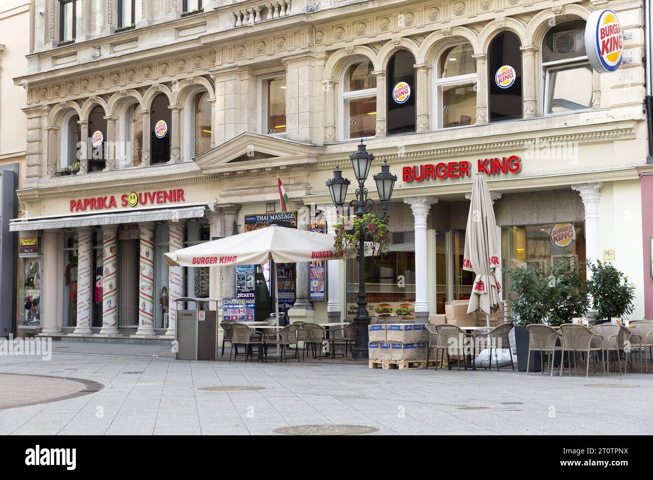 Burger king fast food in Budapest Stock Photo Alamy