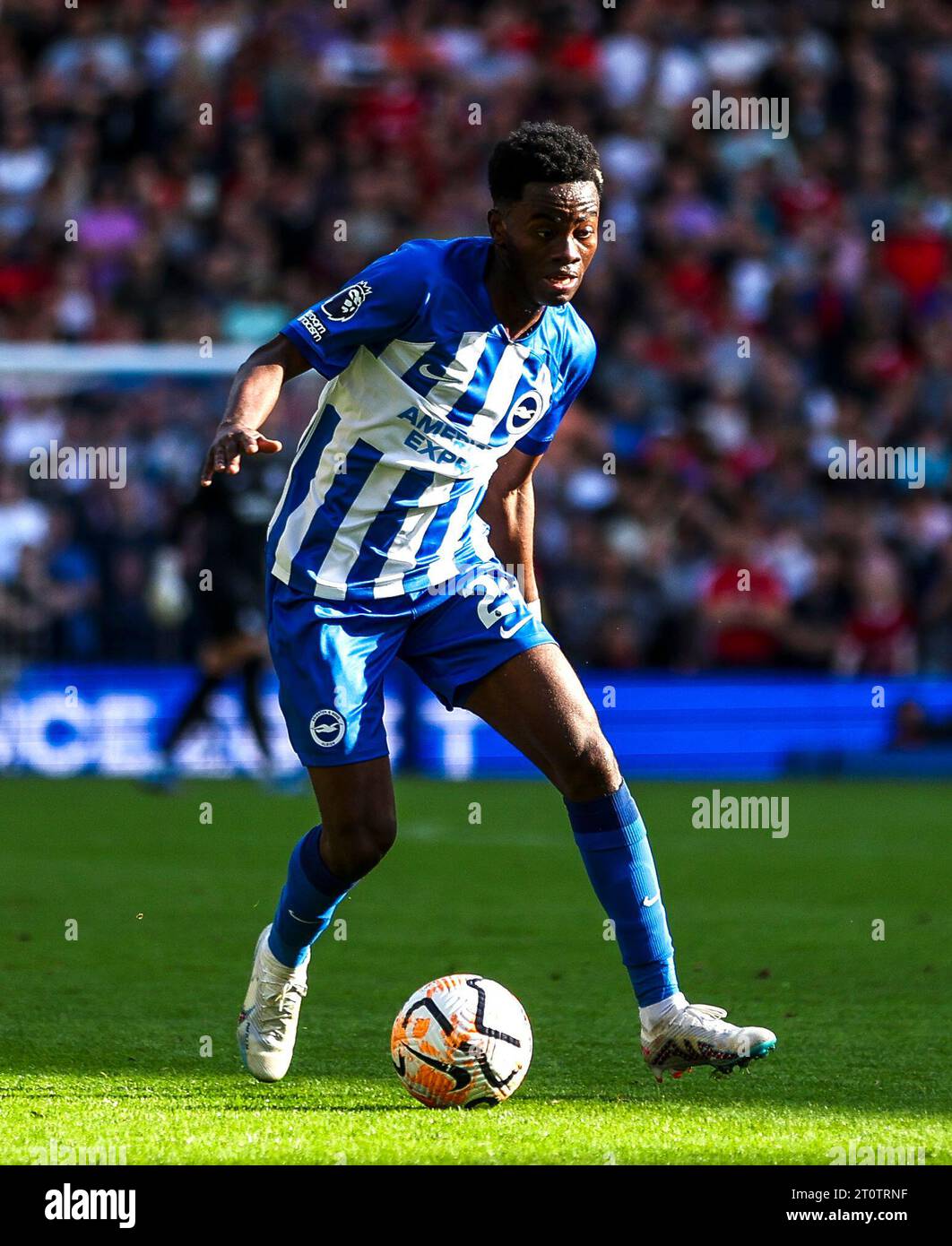 Brighton and Hove Albion's Simon Adingra during the Premier League ...