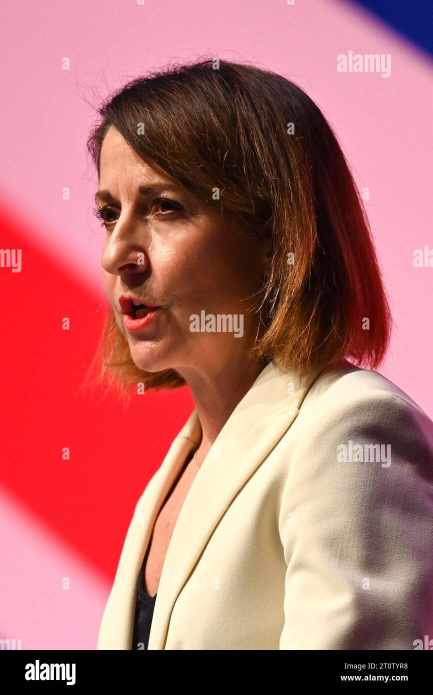 London UK 9 October 2023 Liz Kendall MP Gives A Speech During The 