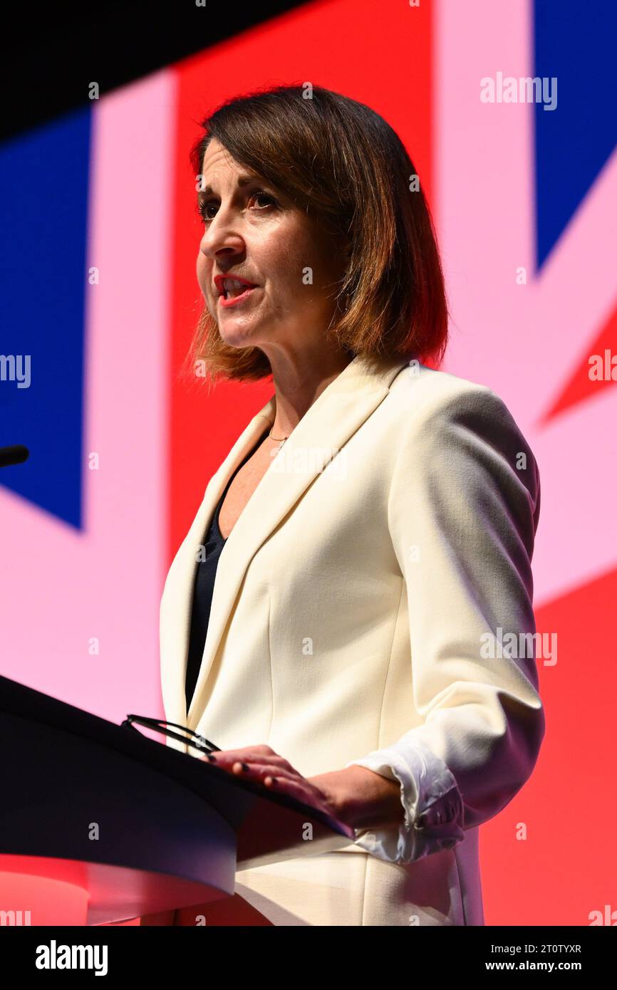 London UK 9 October 2023 Liz Kendall MP Gives A Speech During The 