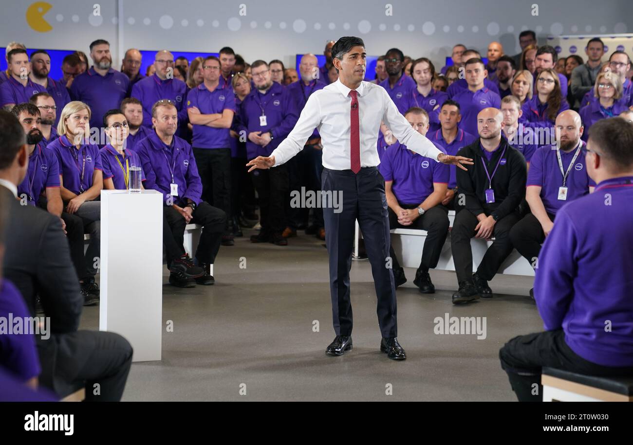 Prime Minister Rishi Sunak hosts a PM Connect event at the Currys