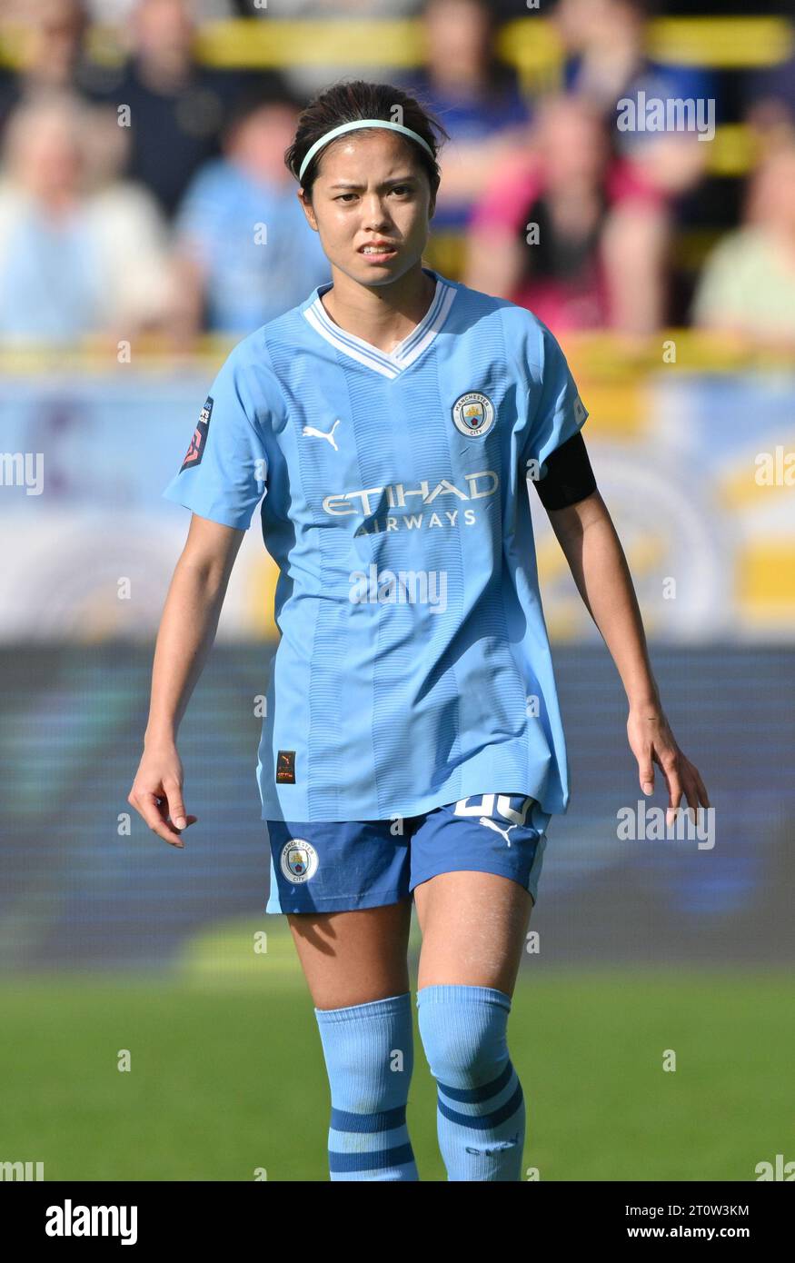Joie Stadium, Sportcity, Manchester, England. 8th October 2023. Yui Hasegawa #25 of Manchester City Women Football Club, during Manchester City Women Football Club V Chelsea Women Football Club at Joie Stadium, in the Barclays Women's Super League/Women’s Super League. (Credit Image: ©Cody Froggatt/Alamy Live News) Stock Photo