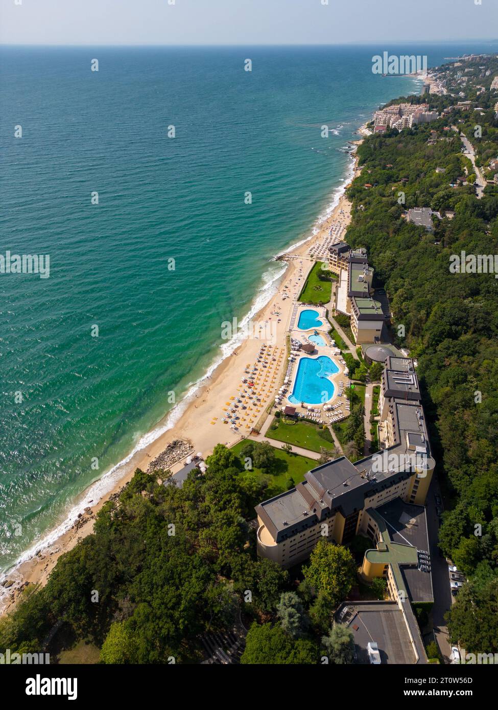 Aerial View Of Bulgaria s Resort During The Summer Season An Array Of 