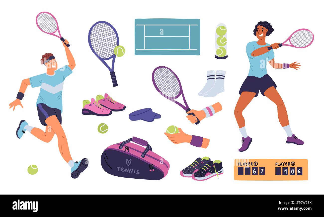 Tennis elements hi-res stock photography and images - Alamy