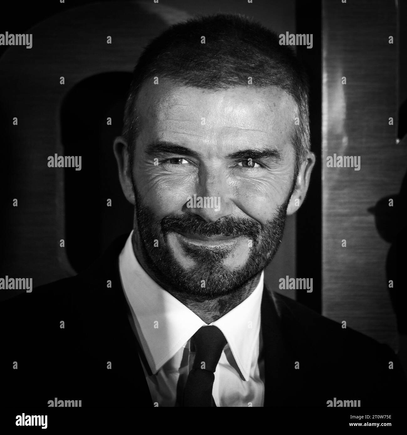 David Beckham photographed during the Premeire of Beckham Documentary at Curzon Mayfair in London, UK on 3 October 2023 . Picture by Julie Edwards. Stock Photo