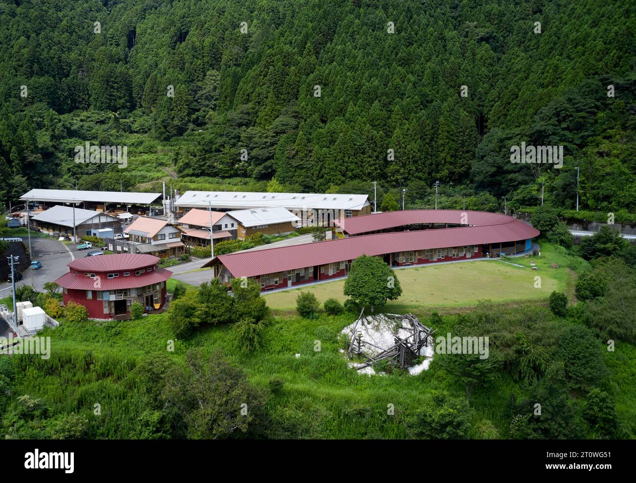 Kamikatsu Zero Waste Centre and Y Hotel. Kamikatsu Zero Waste Centre