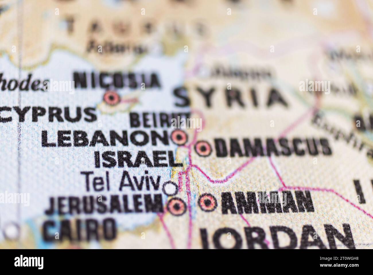 Palestina israel map hi-res stock photography and images - Alamy