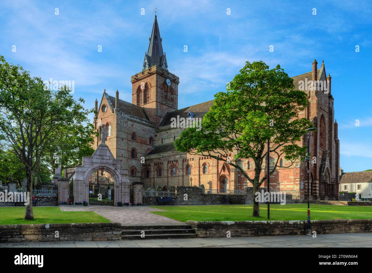 Kirkwall is the capital of Orkney, Scotland. Stock Photo